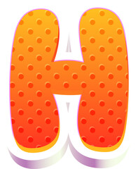 3D alphabet letters, 3d modeling and rendering