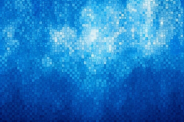 Blue Pixelated background design used for banners, posters, wallpaper, Generative AI