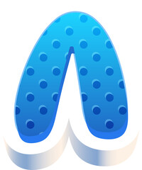 3D alphabet letters, 3d modeling and rendering