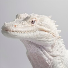 Albino Alligator Portrait