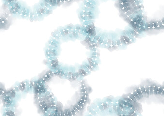 十字っぽい西洋風な飾りの水彩シームレス壁紙