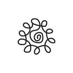 Obraz premium illustration of a abstract floral design