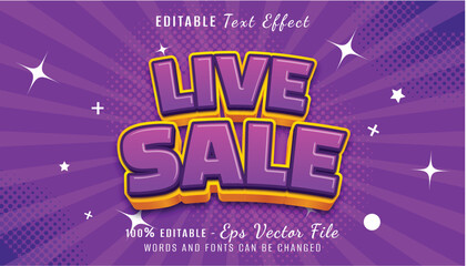 live sale 3d text effect design
