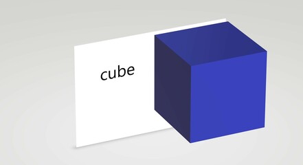 education for children figure cone 3d rendering