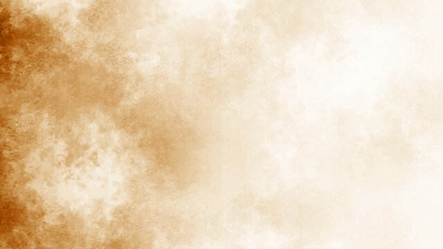 The background image of watercolor with light brown color feels simple. Grunge cement wall