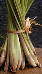a bunch of Lemon Grass herb healing garden
