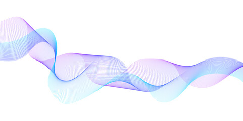 Abstract colorful wave and curve lines with technology background. Abstract frequency sound wave technology and science background. Wavy banner, template design.