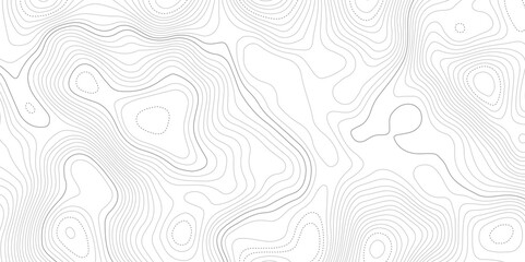 Abstract wave curved lines topographic contours map background. Abstract geographic wavy and curve grid lines map background.