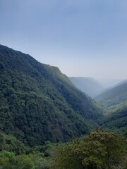 Naklejka premium view of the mountains