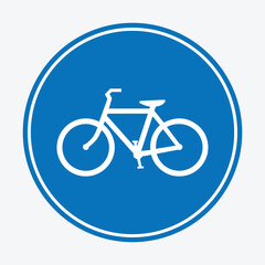 bicycle sign icon