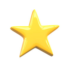 Star rating 3d illustration
