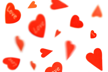 hearts flying whirl in the air for valentines design . valentine's day background