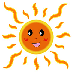 sun cartoon character