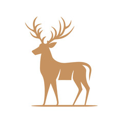 Deer Silhouette Pictogram Logo