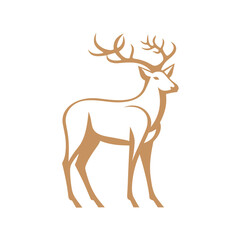 Deer Silhouette Pictogram Logo