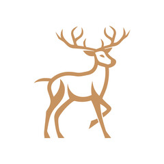 Deer Silhouette Pictogram Logo