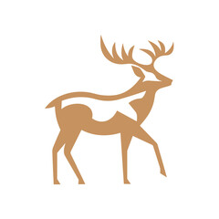 Deer Silhouette Pictogram Logo