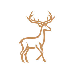 Deer Silhouette Pictogram Logo