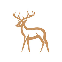 Deer Silhouette Pictogram Logo