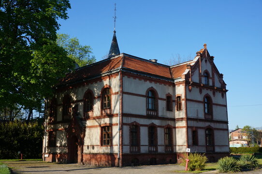 Building of Directorate of Historic Civic Brewery (Browar Obywatelski). Tychy, Poland.