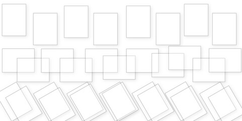 	
Abstract Geometric background with squares in bright light with soft shadows as pattern. Simple minimal backdrop for advertising, design. Business cards isolated .paper texture design