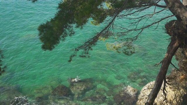 Sutomore Bay from the promontory of the old church.