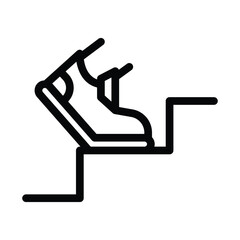 step line icon illustration vector graphic