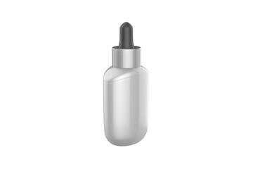 Dropper Bottle Mockup Isolated On White Background. 3d illustration