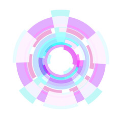 Abstract HUD tech circle digital display Sci-Fi futuristic