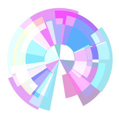 Obraz premium Abstract HUD tech circle digital display Sci-Fi futuristic