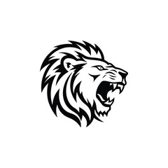 Fototapeta premium Lion Head Logo Vector Template Illustration Design