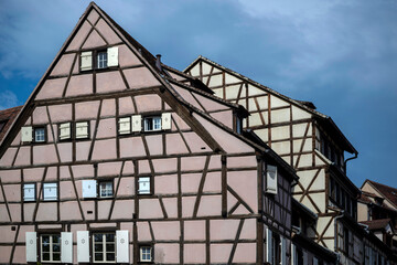 Maisons à colombages dans la ville de Colmar en Alsace
