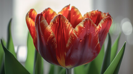 Tulip flower. Generative Ai