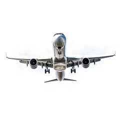Fototapeta premium A white plane flying