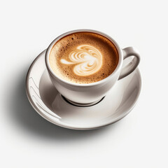 Fototapeta premium a cup of coffee with drawing