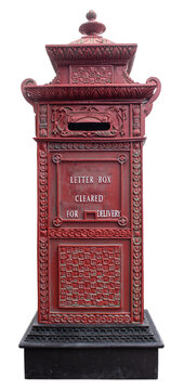 vintage red postbox for mailing in Thailand