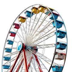 Deurstickers a portrait of a Ferris wheel © LUPACO PNG