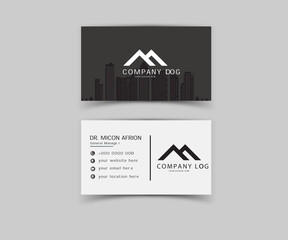 Business card design for real estate agency and housing office
