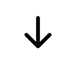 arrow pointer flat vector icon for apps and websites