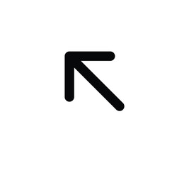 arrow pointer flat vector icon for apps and websites