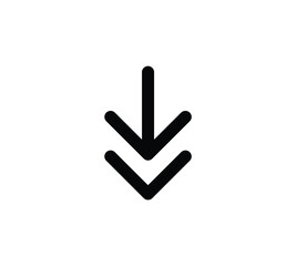arrow pointer flat vector icon for apps and websites