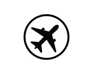 airplane flat vector icon for apps and websites