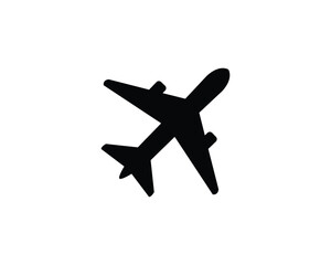 airplane flat vector icon for apps and websites