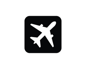 airplane flat vector icon for apps and websites