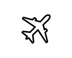 airplane flat vector icon for apps and websites