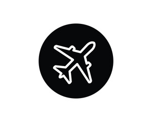 airplane flat vector icon for apps and websites
