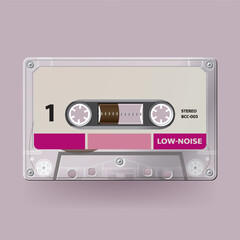 cassette tape vector vintage style