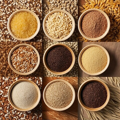  nine types of grains Generative AI