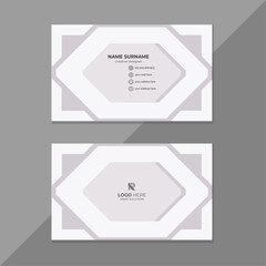 Double-sided creative business card template. Portrait and landscape orientation. Horizontal and vertical layout. Vector illustration graphic