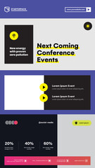 Next Coming Conference Events A4 Flyer Templates